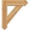 Ekena Millwork Traditional Arts and Crafts Rough Sawn Bracket w/ Offset Brace, Western Red Cedar, 8"W x 30"D x 34"H BKT0806X30X34TRA03RWR - alternate 4